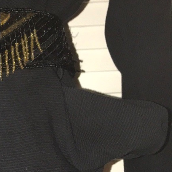 Vintage Black Bodycon Dress - Picture 4 of 4